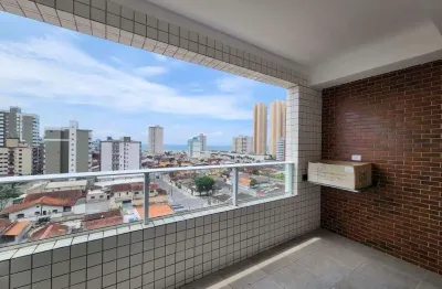 Apartamento de 1 dormitório com vista para o mar na vila mirim - praia grande!