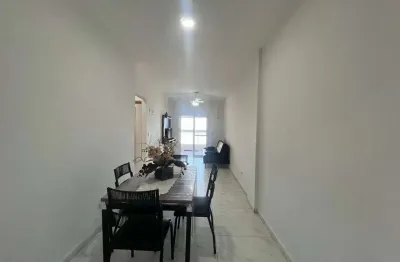 Apartamento 2 dorms, 1 suíte, vista mar, mobiliado, caiçara, praia grande - sp
