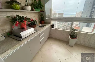 Porteira fechada - 92m² de 2 suítes 2 vagas e lavabo - boqueirão em praia grande