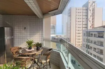 Apartamento 02 dormitórios vista mar na vila guilhermina praia grande-s.p.