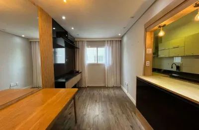 Aconchegante apartamento mobiliado de 60m² com 2 dormitórios 2 suítes + lavabo