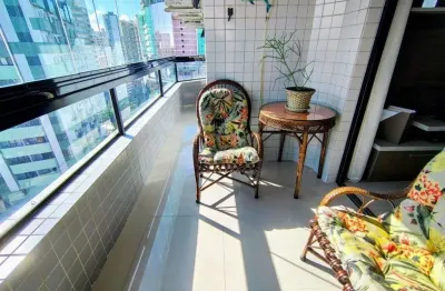 Apartamento 2 dorm 1 suíte 77m²  com piscina na vila tupi - pg