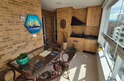 Apartamento 2 dormitórios/ 1 suíte c/ sacada gourmet na aviação/ praia grande/sp