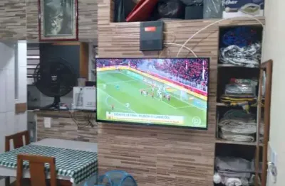 Apartamento 1 dormitório mobiliado no centro do boqueirão - praia grande / s.p.