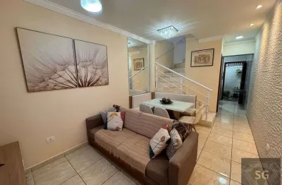 Sobrado em condominio 2 quartos aconchegante - vila guilhermina - praia grande