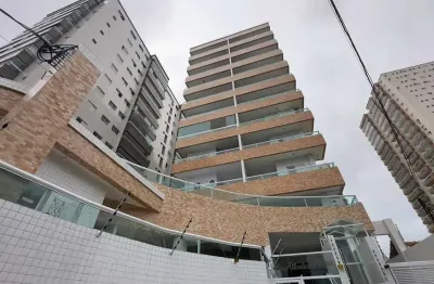 Apartamento 1 dormitório sendo suíte - sacada - Guilhermina- Praia Grande/SP