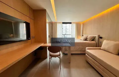Studio com 1 dormitório para alugar, 30 m² por r$ 7.000,00/mês - itaim bibi - são paulo/sp