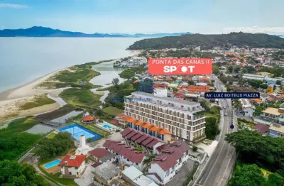 Cota de studio em ponta das canas,  frente mar, florianópolis/sc