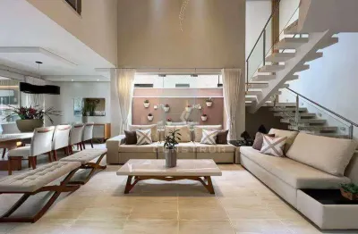 Casa mobiliada com fino acabamento no condomínio villa do sol - valinhos/sp