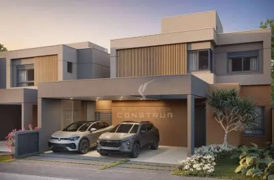 Lançamento casa arborais altavista - casas de 195m² com 3 à 4 suítes e 3 vagas cobertas