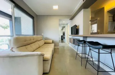 Apartamento com 1 dormitório para locação , 50 m² por r$ 4.942/mes - cambuí- campinas/sp