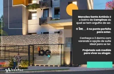 Apartamento com 2 dormitórios à venda, 43 m² por r$ 388.900 - mansões santo antônio - campinas/sp