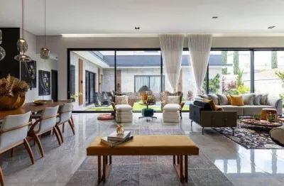 Casa térrea com 4 suítes à venda porteira fechada, 400 m² por r$ 4.950.000 - ville sainte hélène - campinas/sp