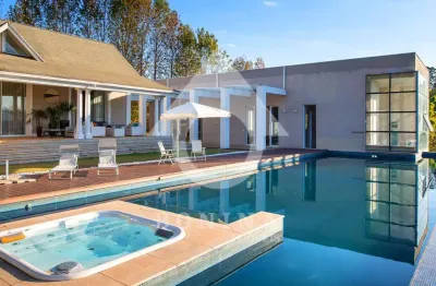 Fabulosa mansão com lago privativo em terreno de 10.000 m² à venda no parque dos manacás em jundiaí