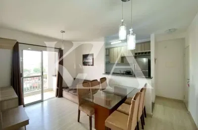 Semi- mobiliado- practice club house- locação- apartamento com 2 dormitórios sendo 1 suíte- sol da manhã- vista livre- 69m²