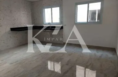 Cobertura em santo andré, bairro campestre. 2 quartos, 1 suíte, 2 salas, 2 banheiros, 2 vagas de garagem, 112m².