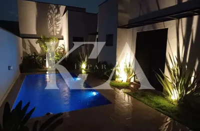 Luxuosa casa em condomínio à venda em indaiatuba-sp,  , 3 suítes, 2 salas, 1 banheiro, 5 vagas,  300 m2  total e 193m2 construídos