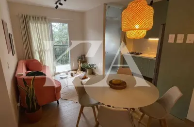 Mobiliado- fatto torres de são josé- locação- com sacada- 2 dormitórios sendo 1 suíte- equipado e com decoração intimista- mude agora mesmo.