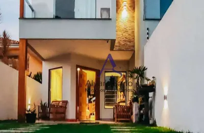 Casa com 3 dormitórios à venda, 146 m² por r$ 1.100.000 - interlagos - vila velha/es