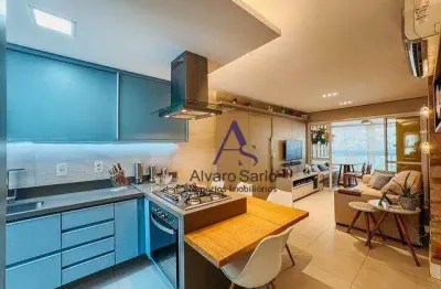 Apartamento com 2 dormitórios - porteira fechada - à venda, 70 m² por r$ 780.000 - santa helena - vitória/es