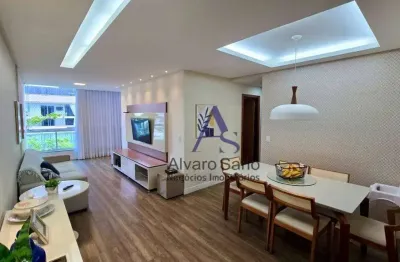 Apartamento com 3 dormitórios à venda - porteira fechada - 98 m² por r$ 1.150.000 - jardim camburi - vitória/es