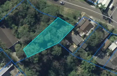 Terreno à venda na rua lauro mallin, 237, cascatinha, curitiba, 603 m2 por r$ 530.000
