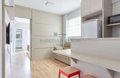 Apartamento com 1 quarto à venda na rua desembargador ermelino de leão, 181, centro, curitiba, 36 m2 por r$ 328.000