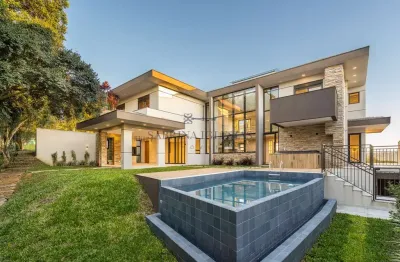 Casa em condomínio fechado com 5 quartos à venda na br277/376 rodovia do café, 7291, riviera, curitiba, 567 m2 por r$ 5.990.000