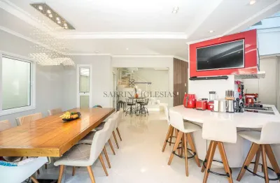 Casa em condomínio fechado com 5 quartos à venda na rua josé risseto, 231, santa felicidade, curitiba, 232 m2 por r$ 2.290.000