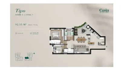 Apartamento com 3 quartos à venda na rua da bandeira, 543, cabral, curitiba, 95 m2 por r$ 1.247.400