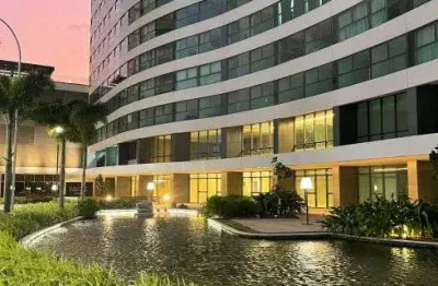 Jean charles / flat luxuoso, bellísimo acabamento, gesso, vista a mar, nascente, 1 vaga, 38 m²