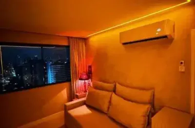 Jean charles / boa viagem : flat no transamérica fit, 1 quarto, 15⁰andar, porcelanato, mobiliado