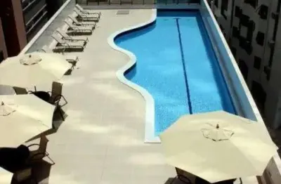 Jean charles / pina : quarto climatizado, suíte, nascente, área de lazer completa, 33m²