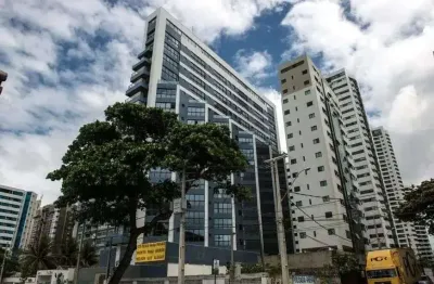 Jean charles / boa viagem : na beira-mar de boa viagem, com área de lazer completo, 35m²