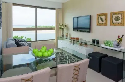 Jean charles / barra de jangada: 1 quarto, nascente, porcelanato, novo!! beira mar, lazer completo