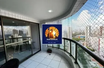 Jean charles/boa viagem: alto padrão, 04 qts, 03 suíte, 03 vaga, porcelanato, varanda 173m²