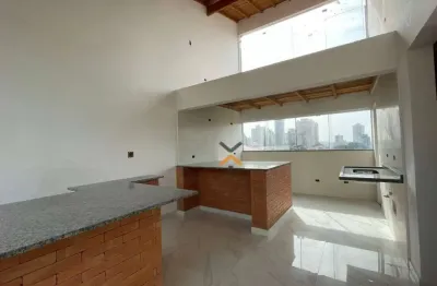 Cobertura com 2 dormitórios à venda, 110 m² por r$ 620.000,00 - campestre - santo andré/sp