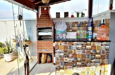 Cobertura com 2 dormitórios à venda, 100 m² por r$ 426.000,00 - vila vitória - santo andré/sp
