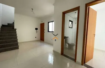 Cobertura com 2 dormitórios à venda, 86 m² por r$ 400.000,00 - jardim alvorada - santo andré/sp