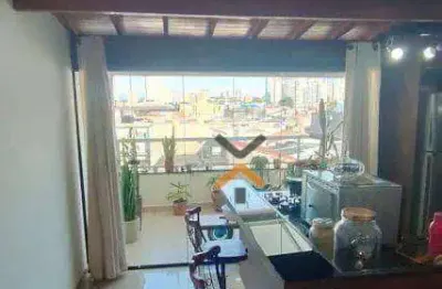 Cobertura com 2 dormitórios à venda, 108 m² por r$ 555.000,00 - jardim ocara - santo andré/sp