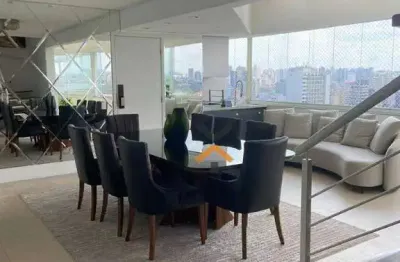 Cobertura com 3 dormitórios para alugar, 227 m² por r$ 9.900/mês - centro - santo andré/sp