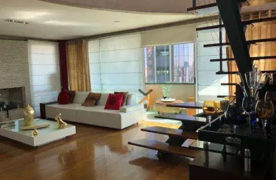 Cobertura com 5 dormitórios à venda, 414 m² por r$ 3.500.000,00 - jardim - santo andré/sp