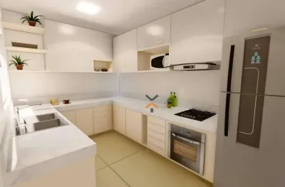 Apartamento com 2 dormitórios à venda, 58 m² por r$ 357.200,00 - parque das nações - santo andré/sp