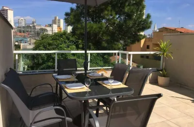 Cobertura com 3 dormitórios à venda, 160 m² por r$ 650.000,00 - casa branca - santo andré/sp