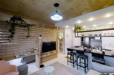Apartamento com 1 dormitório, 35 m² - venda por r$ 330.000,00 ou aluguel por r$ 2.281,79/mês - jardim jamaica - santo andré/sp