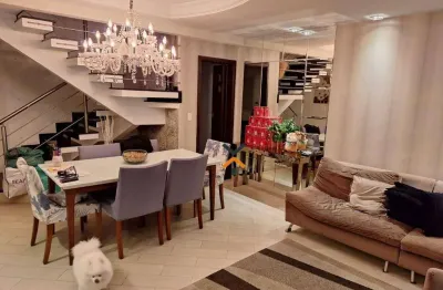 Apartamento triplex com 3 dormitórios à venda, 187 m² por r$ 990.000,00 - santa maria - santo andré/sp