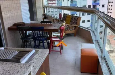 Apartamento com 3 dormitórios à venda, 127 m² por r$ 990.000 - aviação - praia grande/sp