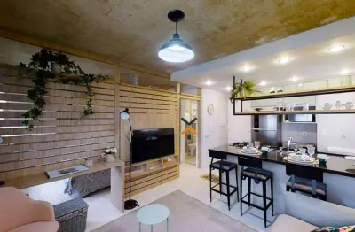 Apartamento com 1 dormitório para alugar, 36 m² por r$ 2.935,79/mês - jardim jamaica - santo andré/sp