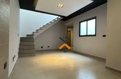 Cobertura com 2 dormitórios à venda, 98 m² por r$ 489.000,00 - vila scarpelli - santo andré/sp