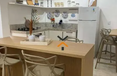 Apartamento com 2 dormitórios à venda, 54 m² por r$ 370.000,00 - tupi - praia grande/sp